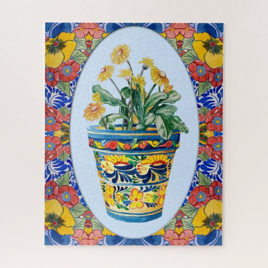 Talavera Flower Legpuzzel (Verticaal)
