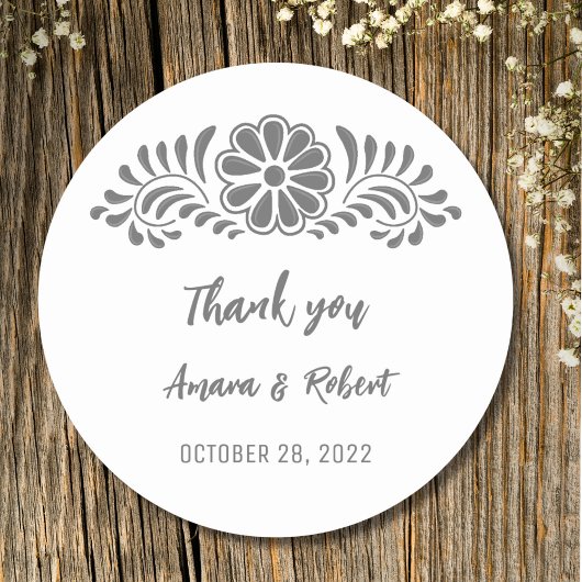 TALAVERA FLOWER RONDE STICKER