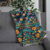 Talavera Garden Fleece Deken