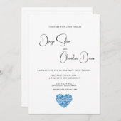 Talavera Heart Wedding Uitnodiging (Voorkant / Achterkant)