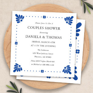 Talavera Invitation Wedding shower mexicaine