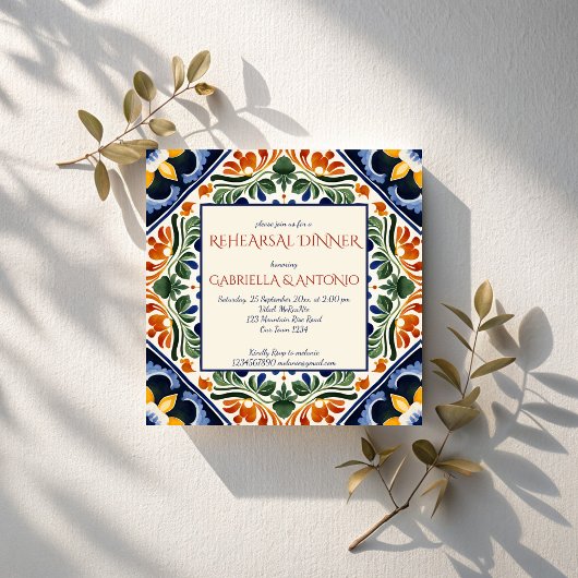 Talavera Mexicaans repetitiediner Kaart