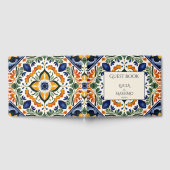 Talavera Mexicaanse bruiloft gepersonaliseerd Gastenboek (Volledig)