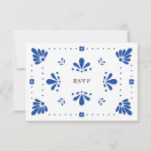 Talavera Mexican Wedding RSVP Kaart (Achterkant)