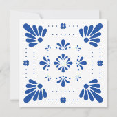 Talavera Mexique Dîner de répétition Invitation (Dos)