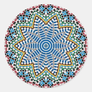 Talavera Mozaïek Keramisch Bord Ronde Sticker