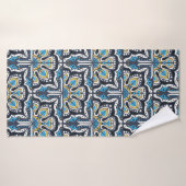 Talavera pattern. Indian patchwork. Azulejos Badhanddoek (Badhanddoek)
