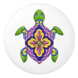 Talavera Schildpad Keramische Lade Knop