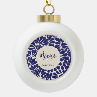 Talavera Snowflake Framed Ornament