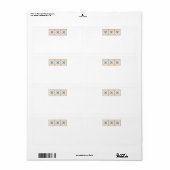 Talavera Spaans Tegel Mailing Labels (Full Sheet)