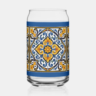 Talavera Spaanse Tegel Blikvorm Glas
