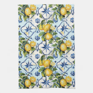 Talavera Tegel All-over print citroenen Theedoek