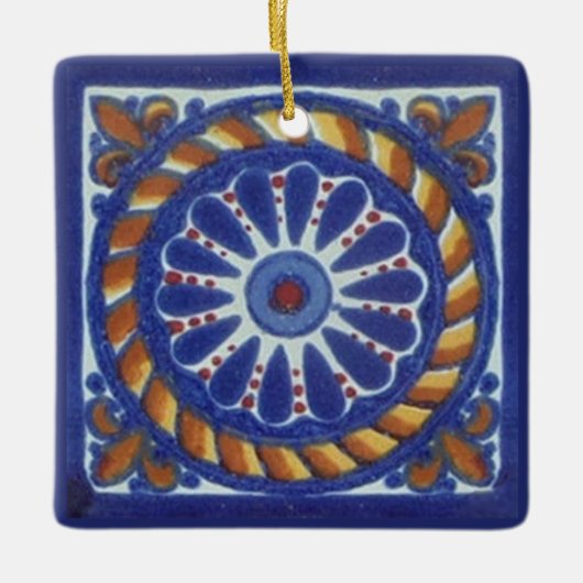 Talavera Tegels 1 Keramisch Ornament (Voorkant)