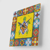 Talavera Tegels AFBEELDINGEN Vierkante Klok (Hoek)