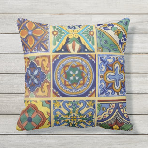 Talavera Tegels Buitenkussen