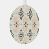 Talavera tegels, mediterraan sierontwerp. glas ornament (Voorkant Rechts)