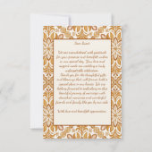 Talavera terracotta  bruiloft bedankkaart (Achterkant)