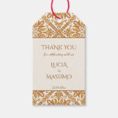 Talavera terracotta Mexicaanse bruiloft gunst Cadeaulabel (Voorkant)