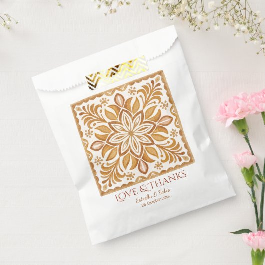 Talavera terracotta  Mexicaanse bruiloft gunsten Bedankzakje (Gezegeld)