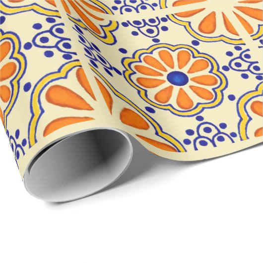 Talavera Tile Cadeaupapier (Rol Hoek)