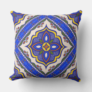 Talavera Tile Outdoor Pillow Buitenkussen