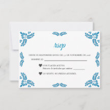 Talavera Turquoise Minimalist Spanish Wedding