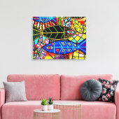 Talavera Vis In Liefde Canvas (Insitu (Woonkamer))