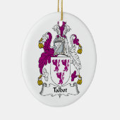 Talbot Family Crest Keramisch Ornament (Rechts)