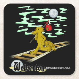 Talbot op de Sporen Vierkante Kartonnen Onderzetter