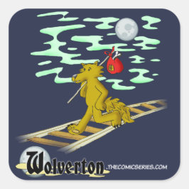 Talbot op de Sporen Vierkante Sticker