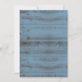 Tale as Old as Time Dusty Blue Fairytale Wedding Kaart (Achterkant)