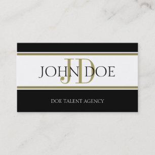 Talent Agency Gold Stripe W/W Visitekaartje