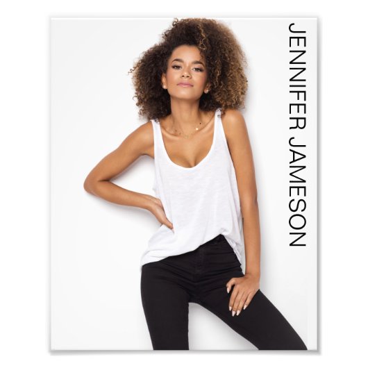 Talent Audition Headshot | Volledig afloopportret Foto Afdruk (Voorkant)