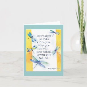 talent notecard kaart