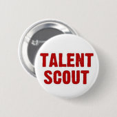 Talent Scout Ronde Button 5,7 Cm (Voorkant /achterkant)