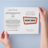 Talent Show/Variety Show Program Flyer (Hand)