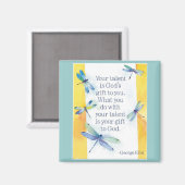 talentcitaatmagneet magneet (Voorkant / Achterkant)