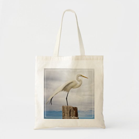 Talented Egret | Fort Myers Beach, Florida Tote Bag (Voorkant)