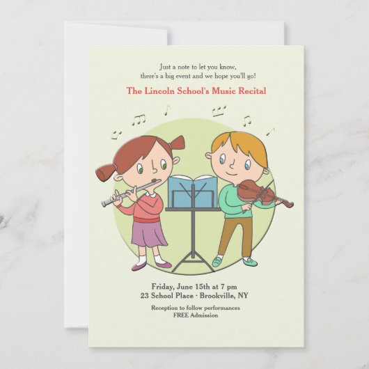 Talented Kinder Invitation Kaart (Voorkant)