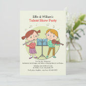 Talented Kinder Invitation Kaart (Staand voorkant)