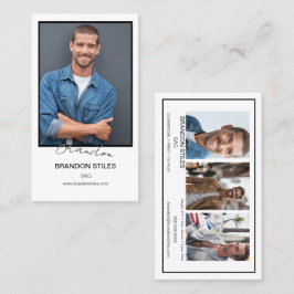 Talentkaart met handtekening | Mini Comp Cards Visitekaartje