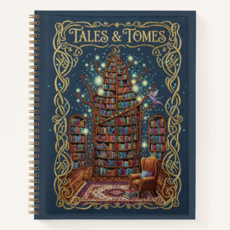 Tales & Tomes Embroidered Magical Library Journal Notitieboek
