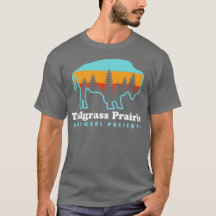 Talgrass Prairie Nationaal natuurgebied Bison Kans T-shirt
