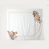 TALIA Boheem Terracotta Boog Bruidsuitnodiging Wandkleed (Voorkant (horizontaal))