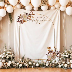 TALIA Bohemian Terracotta Arch Baby shower Welkom Wandkleed