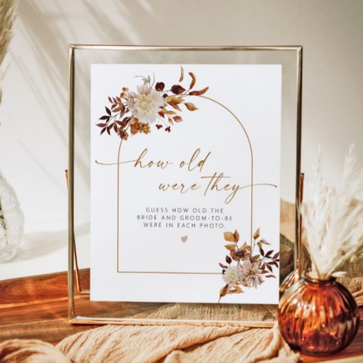 TALIA Boho Herfst Hoe oud waren ze Vrijgezellenfee Poster