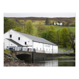 Talisker whisky destilery on Skye, Schotland Foto Afdruk