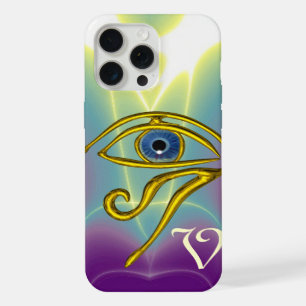 Talisman BLEU ŒIL D'HORUS Monogramme sarcelle, Vio
