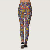 TALISMANS leggings bleu violet (Dos)