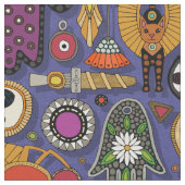 TALISMANS violet bleu Tissu (Fermer)